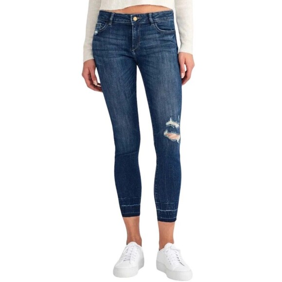 DL1961 Jeans  Womens 25  Marguax Mid Rise Ankle Skinny Instasculpt  Shasta Wash - Picture 14 of 14